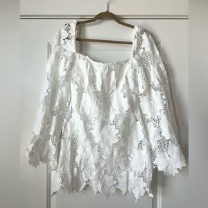 Mini White Lace Dress